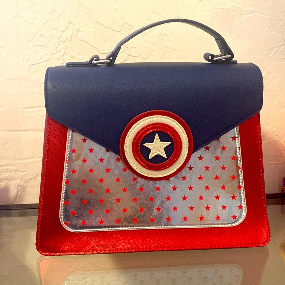 Danielle Nicole Captain America bag. Worn once. Minor scratches.